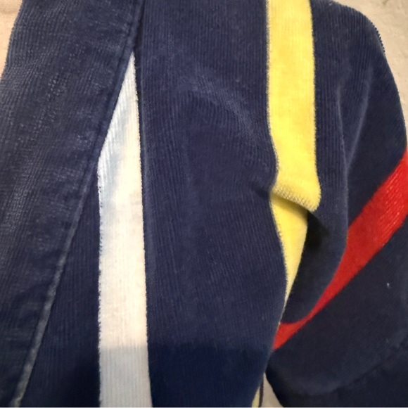 Vintage 100% Cotton Striped Bathrobe • Made in Brazil Medium - Picture 7 of 12